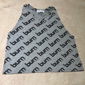 Burn Women's Gray Sleeveless Top